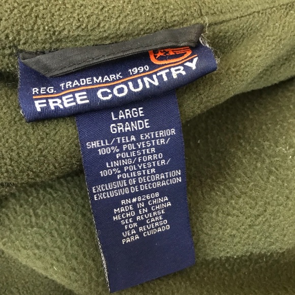 Free Country jacket full zip fleece pockets - Picture 7 of 7